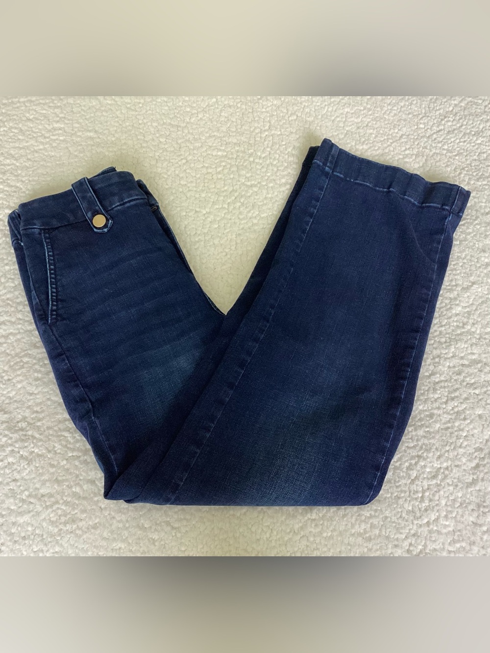 Talbots‎ Wide Leg Jeans Size 2 Dark Wash Quiet Luxury Old Money Chic